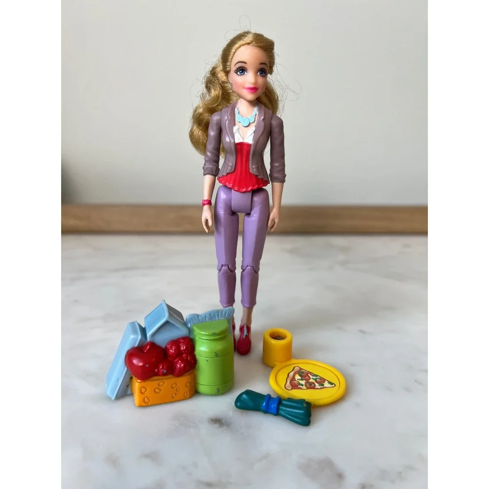 Fisher-Price Loving Family Mom Figure and Various Pretend Toy Food Items